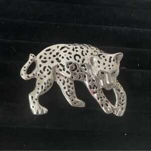 Emilia Castillo Silver Leopard Brooch